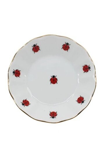 Porland Porcelain 6-Piece Ladybug Tea Plate 11 Cm (6 Pieces)