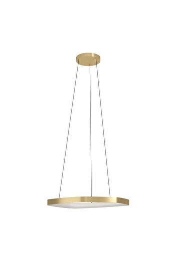 Eglo 900917 "VALLEROSA" 110 Cm Yüksekliğinde Alüminyum, Çelik Fırçalanmış Pirinç Sarkıt Avize