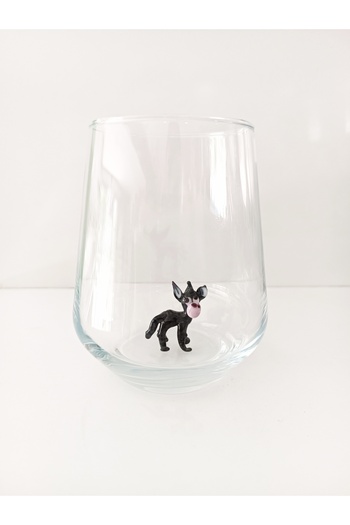 ADAMODART Single Donkey Glass Figure Water Cup