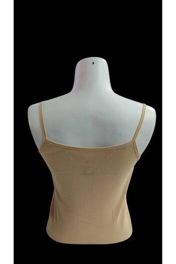 Kolcu Ribbed Women's Athlete - Rope Strap, Nude Color