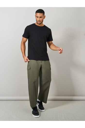 Styli Wide Leg Rip Stop Cargo Trouser