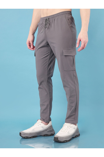 Technosport By Styli 4-Way Stretch Cargo Pants with Drawstring