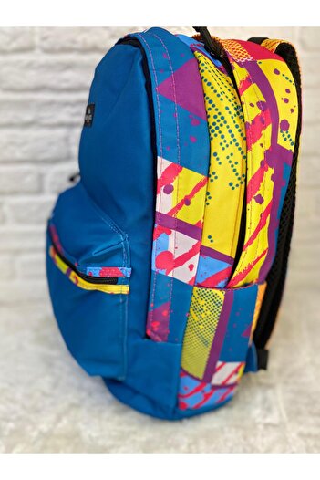 Faber Castell Round 1 School Bag Blue 3 Compartment Domestic Production (Guaranteed)