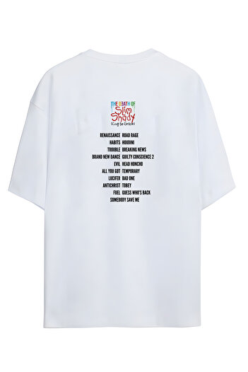 Adrift Tricou oversize unisex cu modele Eminem - The Death of Slim Shady