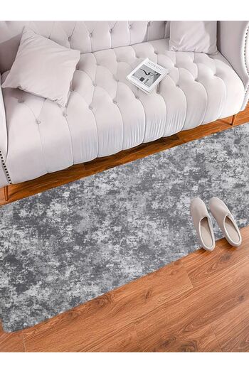 ALgorand Home Pastel Gray Modern Washable Non-Slip Runner