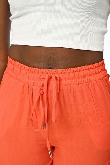 Orfeo Negro Women's - Straight Cut and Comfortable Fit Elastic Waist Pants