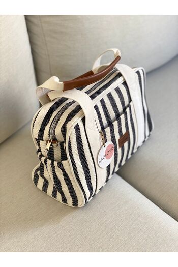 BAGLOVİS Satin Medium Size Bag - With Inner Lining and Pocket