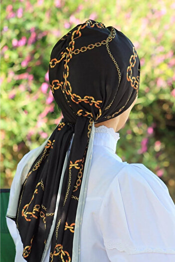 Gültopu Eşarp & Şal Dubai Bonnet Patterned Women's Shawl - Daily Hijab Clothing