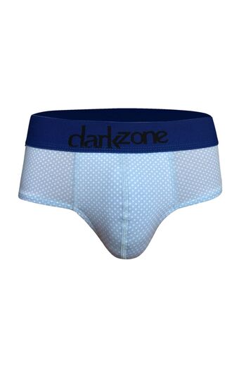 darkzone Men's Dot Patterned Blue Cotton Slip