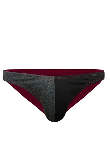 darkzone Men's Anthracite Black Slip Panties