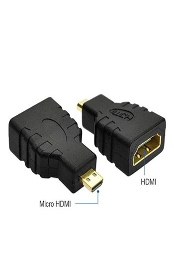 Dex Altın Uçlu Erkek Mikro HDMI-Dişi HDMI Dönüştürücü