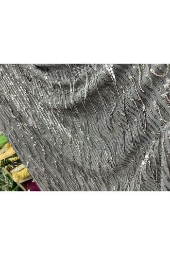 OsmanKumaşDantel Sequined Fringed Design