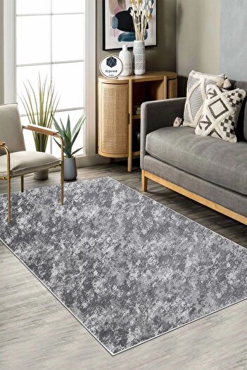 ALgorand Home Pastel Gray Modern Washable Non-Slip Runner