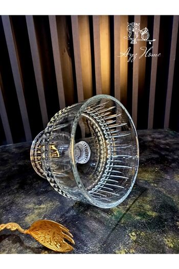 Kristal Ayz Home 16*16 Pedestal Cut Decor Presentation Bowl