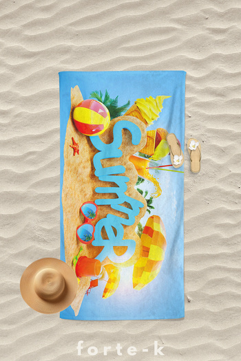 Fortek Home Πετσέτα θαλάσσης μεγάλου μεγέθους 75x150 CM