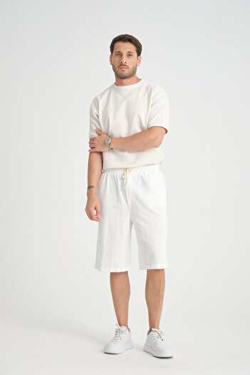 Redline Men's Baggy Fit - Comfortable Cut 100% Cotton Soft Shorts Capri