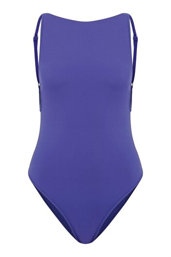 AQUELLA Halter Yaka Saks Mayo