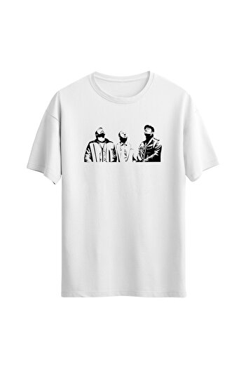 Açık Garaj Unisex Leyla and the Happy Printed Regular κοντομάνικο μπλουζάκι
