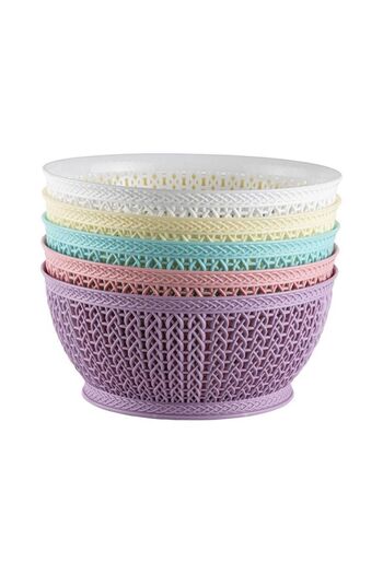 Global Ersat 3.5 Lt Round Knitted Basket - Round Knitted Belt