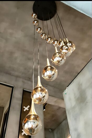 TREND 50lik 15li Dönerli Galeri Boşluğu Modern Avize