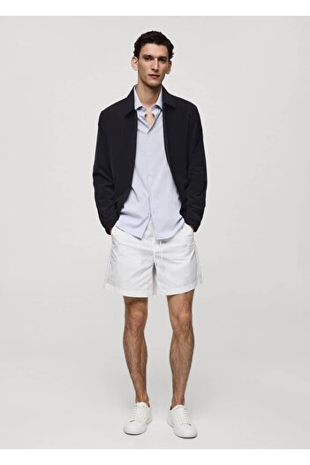 MANGO Man Waterproof Drawstring Bermuda Shorts