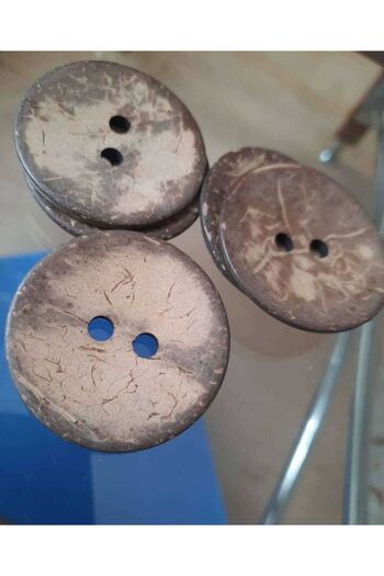 İMREN AKSESUAR 1 Pack of 6 cm Size - Humidor, Wooden Button 3 Pieces