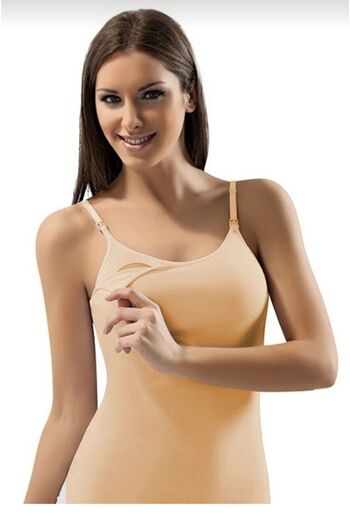 Liza Breastfeeding Combed Cotton Undershirt Single