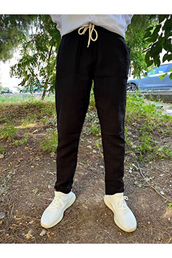 enmodaiçgiyim Men's Muslin Trousers - 100% Cotton
