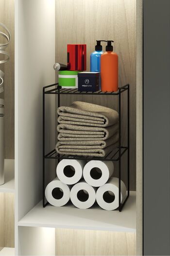 moniev Tezgah Üstü 3 Raflı Banyo Rafı Dolap İçi Düzenleyici Mutfak Rafı Tabak Tencere Organizer
