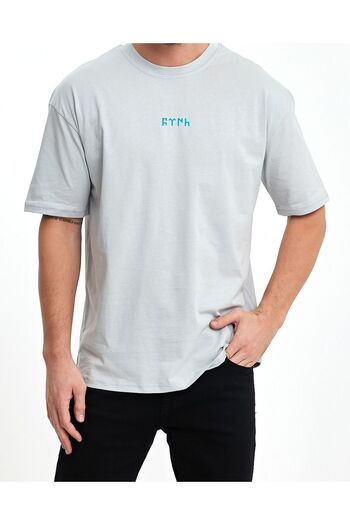 Uniquetex VEK Gokturk Alphabet Patterned - Orhun Inscriptions Turkish Printed Oversize T-shirt v2