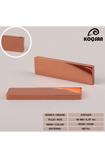 KOÇSAN Mâner Elegant Rose 96 Mm Mâner Sertar Dulap Mobilier Bucătărie Country De Lux