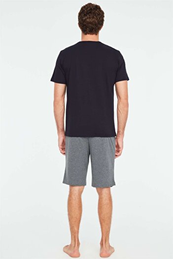 Mod Collection Σετ πιτζάμες ανδρικό σορτς Navy Blue 3834