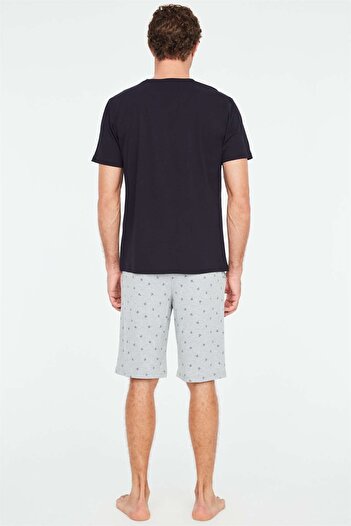 Mod Collection Σετ πιτζάμες 3819 Ανδρικό σορτς Navy Blue