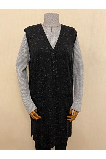 TEK Knitwear Mother Vest / Black