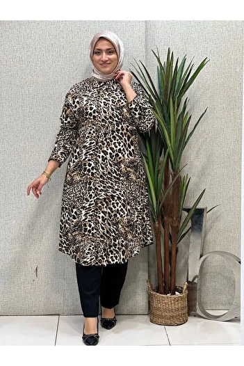 Butik büyük beden Viscose Oversize Tunic
