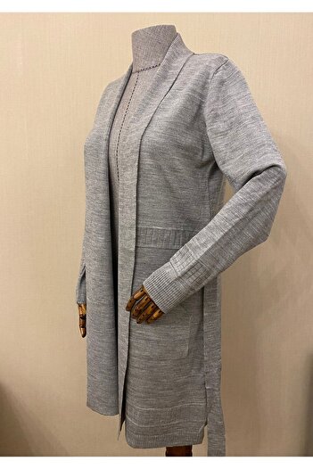 TEK Knitwear Pocket Cardigan / Gray