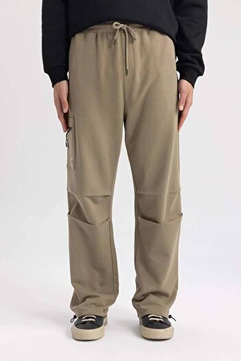 DeFacto Discovery Channel Oversize Fit Kargo Cepli Geniş Paça Eşofman Altı 24y801003581
