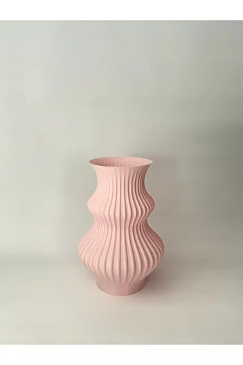 Limon 3D Desing Μοντέρνο κομψό και διακοσμητικό ανθεκτικό βάζο Geoline |   Σαλόνι |   Πλαστικό βάζο