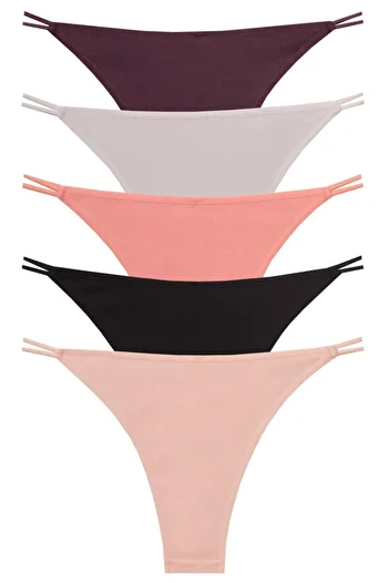 papatya lingerie Trophy Brazilian Slip Panties 5'' Package W-103