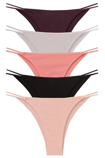 papatya lingerie Trophy Brazilian Slip Panties 5'' Package W-103