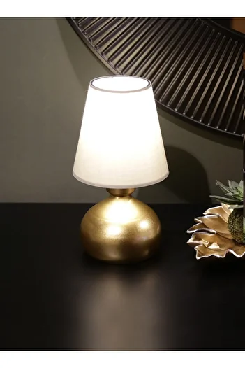 HOMİNG Milano Gold Lampshade Fabric Headboard