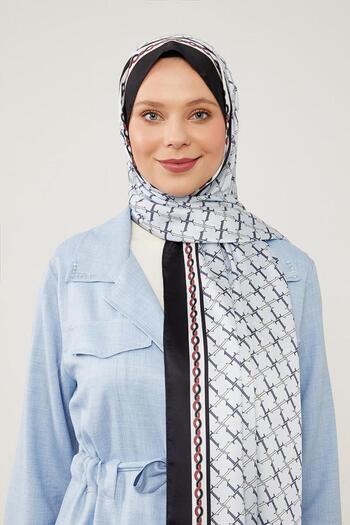 Levidor L Printed Baby Blue Angel Shawl