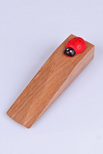 Orvila Brown Ladybug Under Door Stopper
