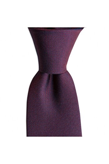 1001 Kravat Burgundy Colored 7 cm Wide Silk Tie