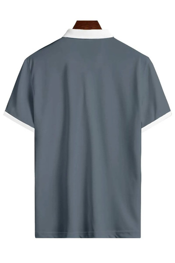 npLStore Unisex Zippered Short Sleeve 100% Cotton Golf T-Shirt