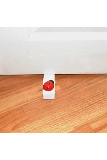 Orvila White Ladybug Under Door Stopper