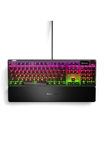 SteelSeries Apex 7 Mekanik Oyun Klavyesi, Oled Akıllı Ekran, Red Switch, Türkçe Qwerty