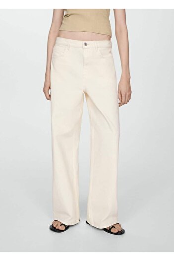 MANGO Woman Low Waisted Wideleg Loose Jeans