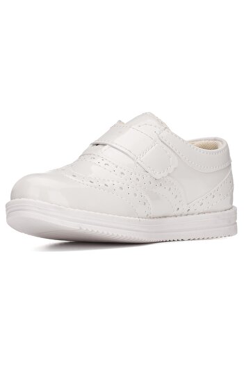 İmerShoes Boy's Beige Circumcision - Velcro School Shoes 06