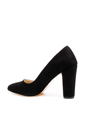 FAST STEP Black Suede Women's High Heel Shoes 961za554